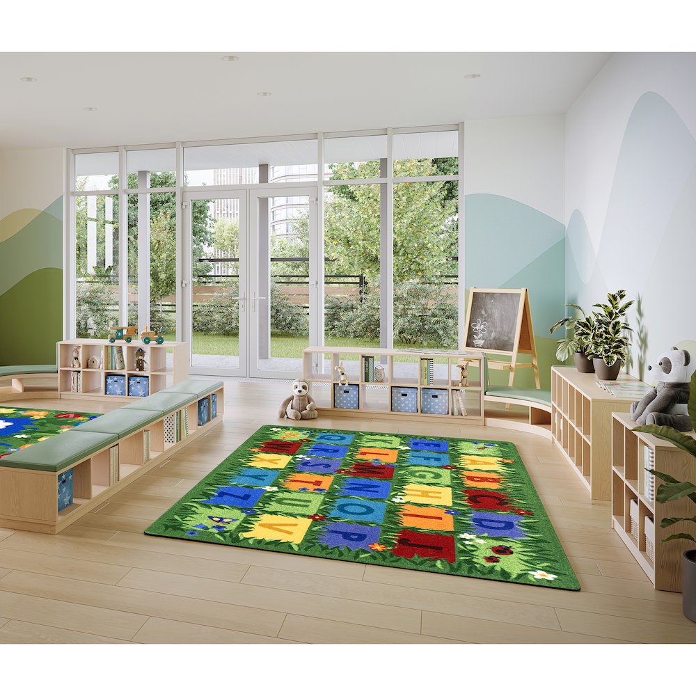 Field of Learning 10'9" x 13'2" Area Rug in Color Multi