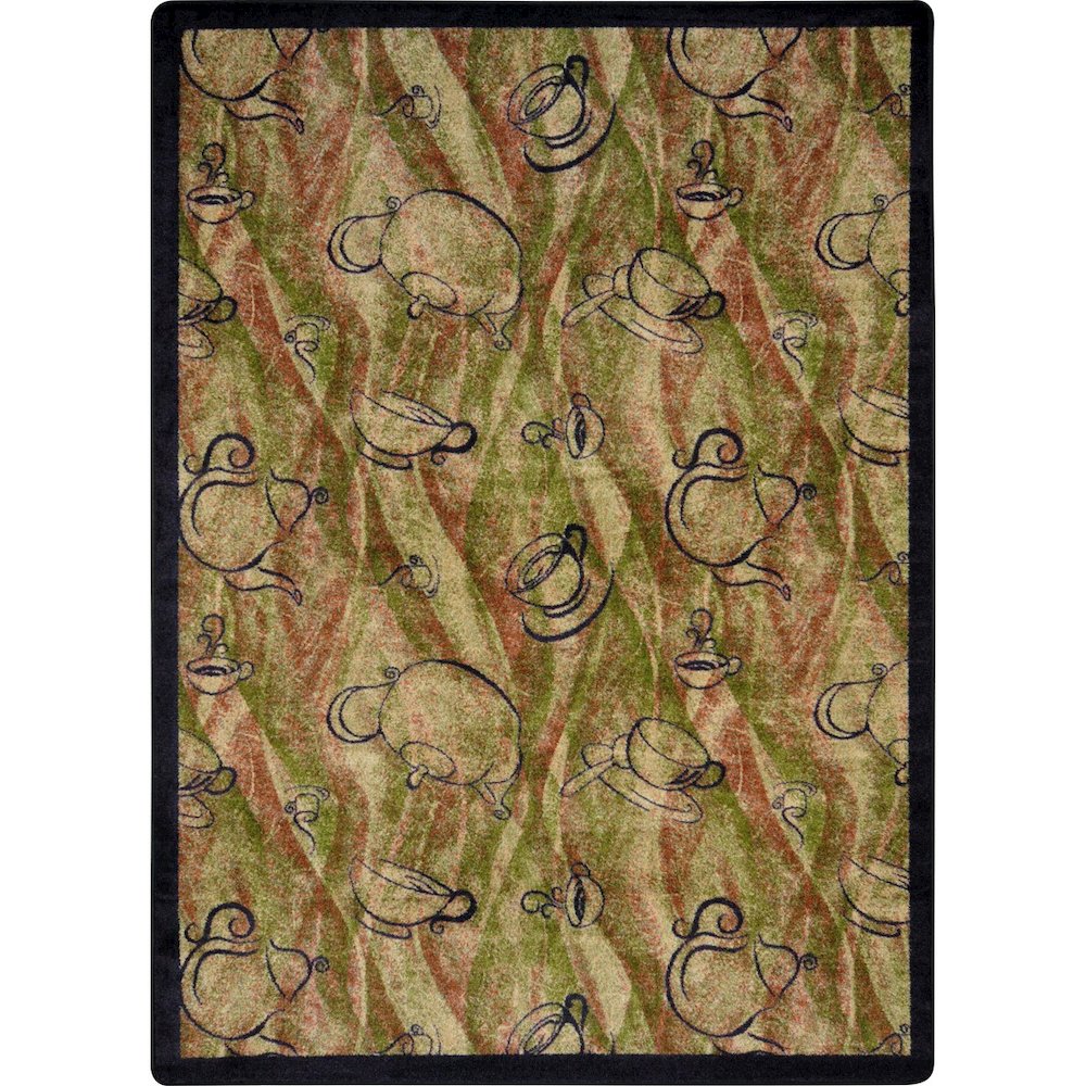 Kaleidoscope Fresh Brew 7'8" x 10'9" Area Rug in Color Hazelnut