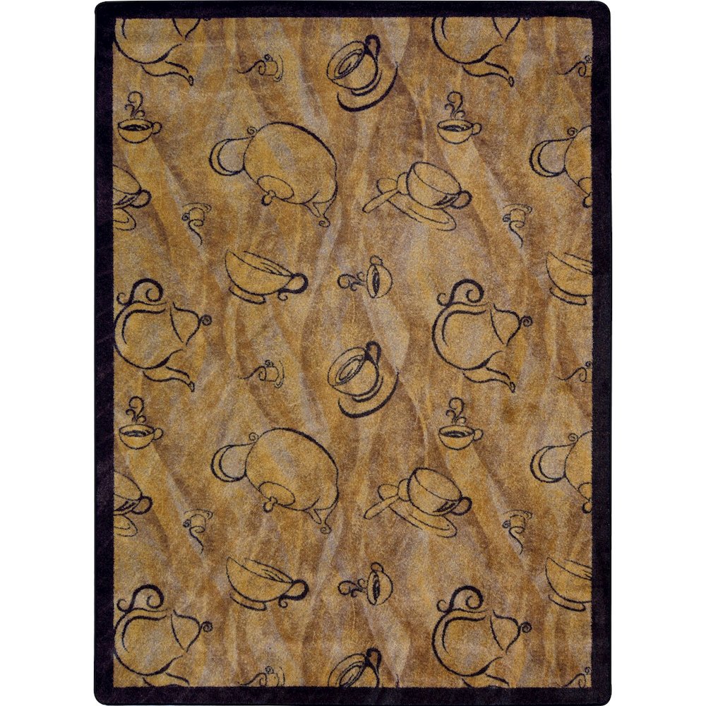 Kaleidoscope Fresh Brew 7'8" x 10'9" Area Rug in Color Mocha