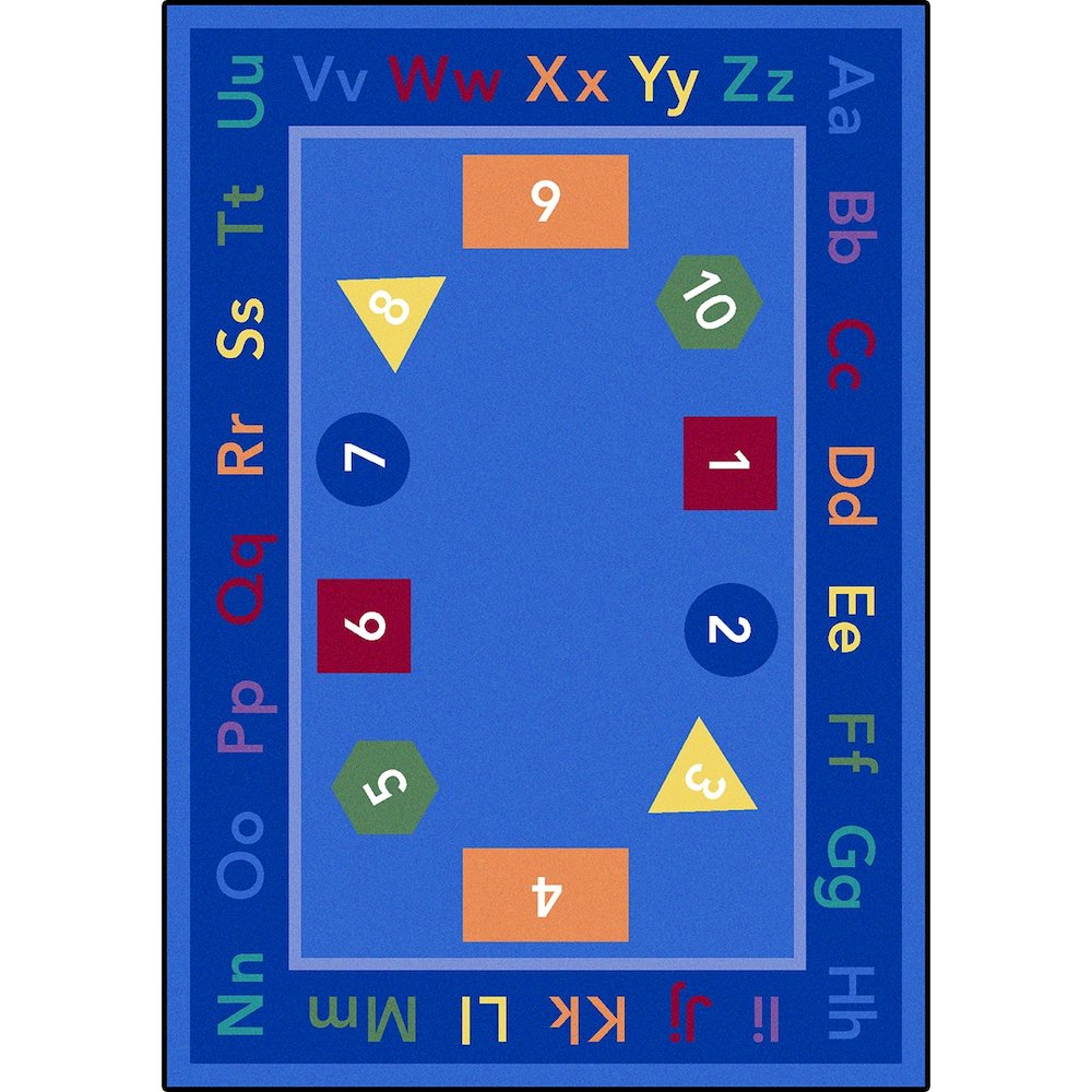 Kid Essentials Fun-damentals 10'9" x 13'2" Area Rug in Color Multi