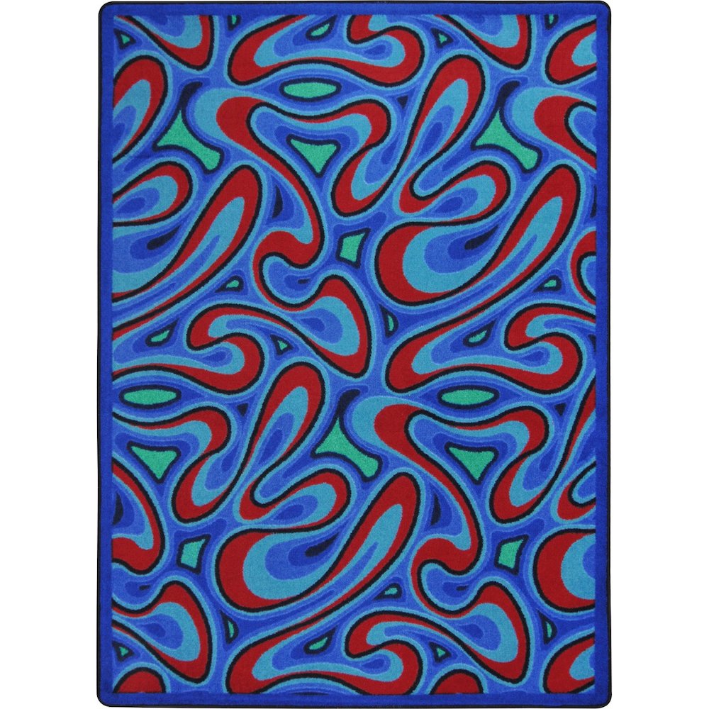 Kaleidoscope Groovy 10'9" x 13'2" Area Rug in Color Multi