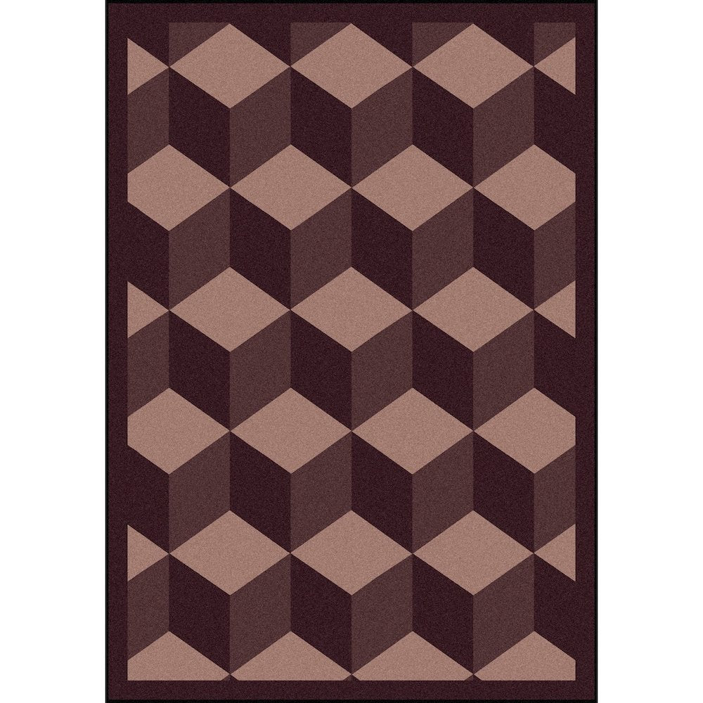 Kaleidoscope Highrise 7'8" x 10'9" Area Rug in Color Plum