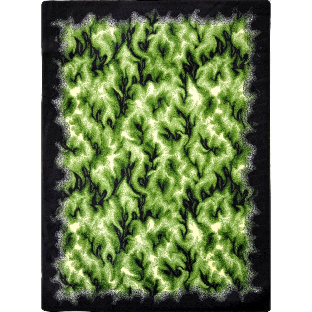 Kaleidoscope Inferno 7'8" x 10'9" Area Rug in Color Green