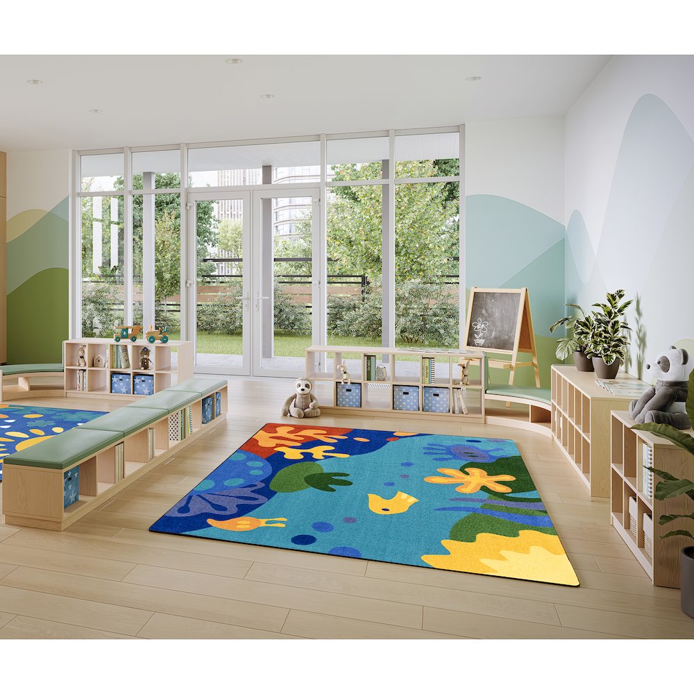 Just Pretend 10'9" x 13'2" Area Rug in Color Multi
