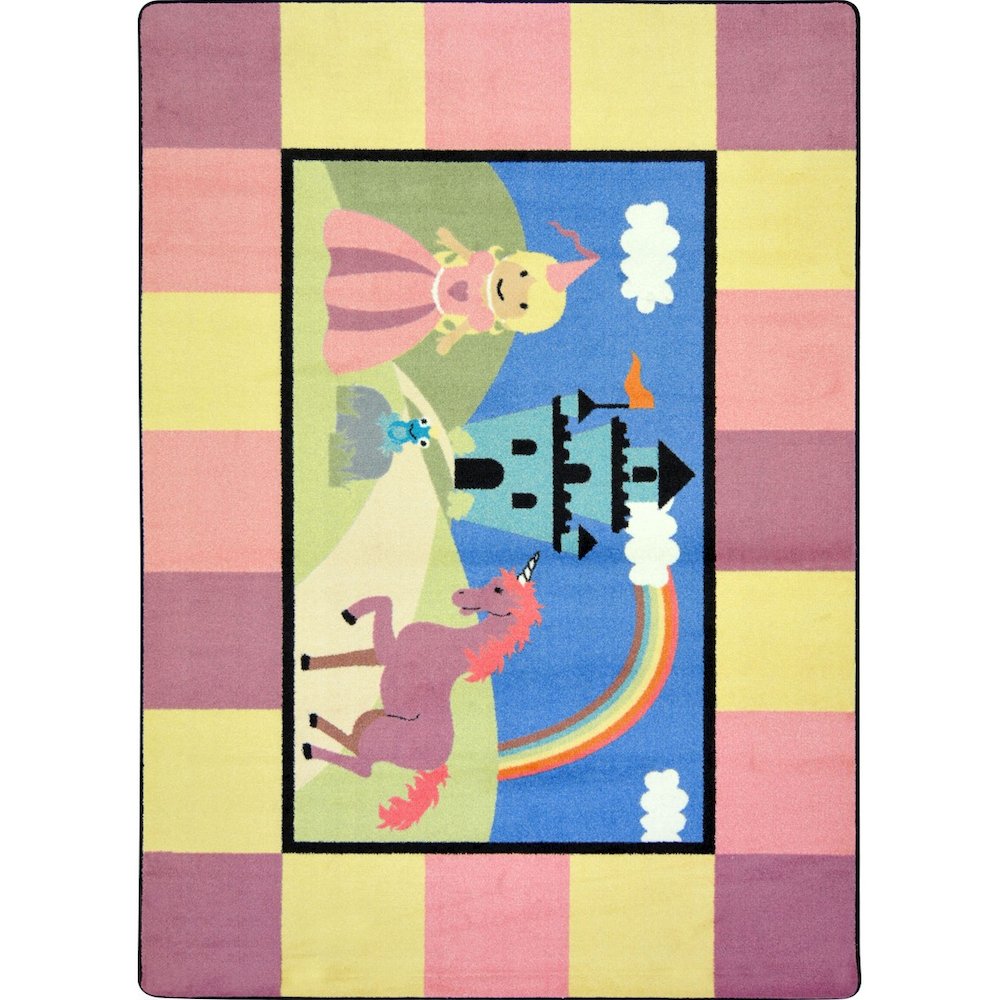 Kid Essentials Lil' Princess 7'8" x 10'9" Area Rug in Color Multi