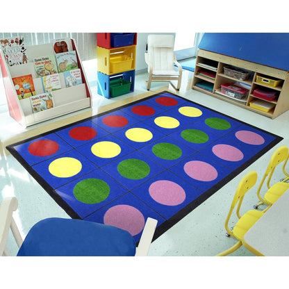 Kid Essentials Lots of Dots 10'9" x 13'2" Area Rug in Color Multi