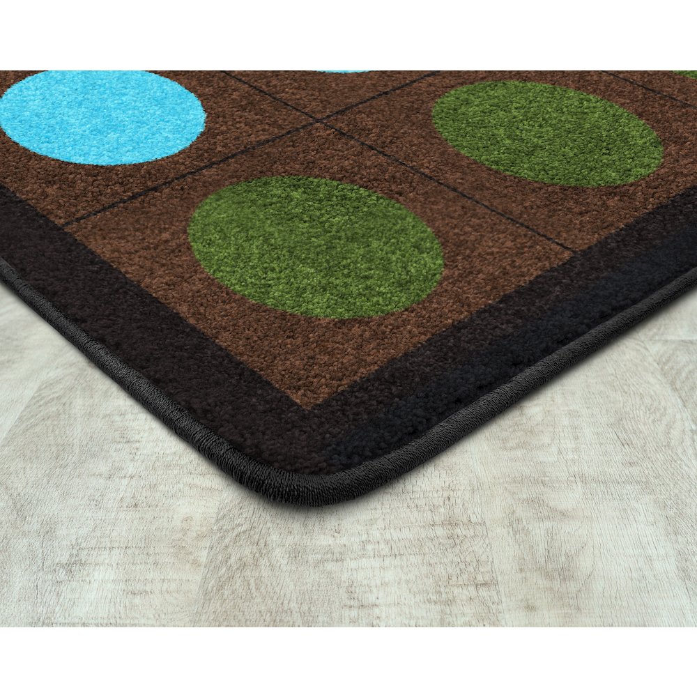 Kid Essentials Lots of Dots 10'9" x 13'2" Area Rug in Color Earthtone