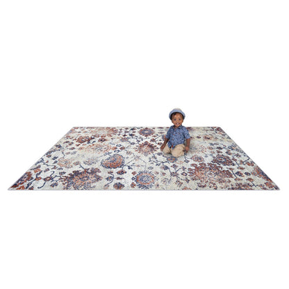 Mojave Bloom 7'8" x 10'9" Area Rug in Color Sunset