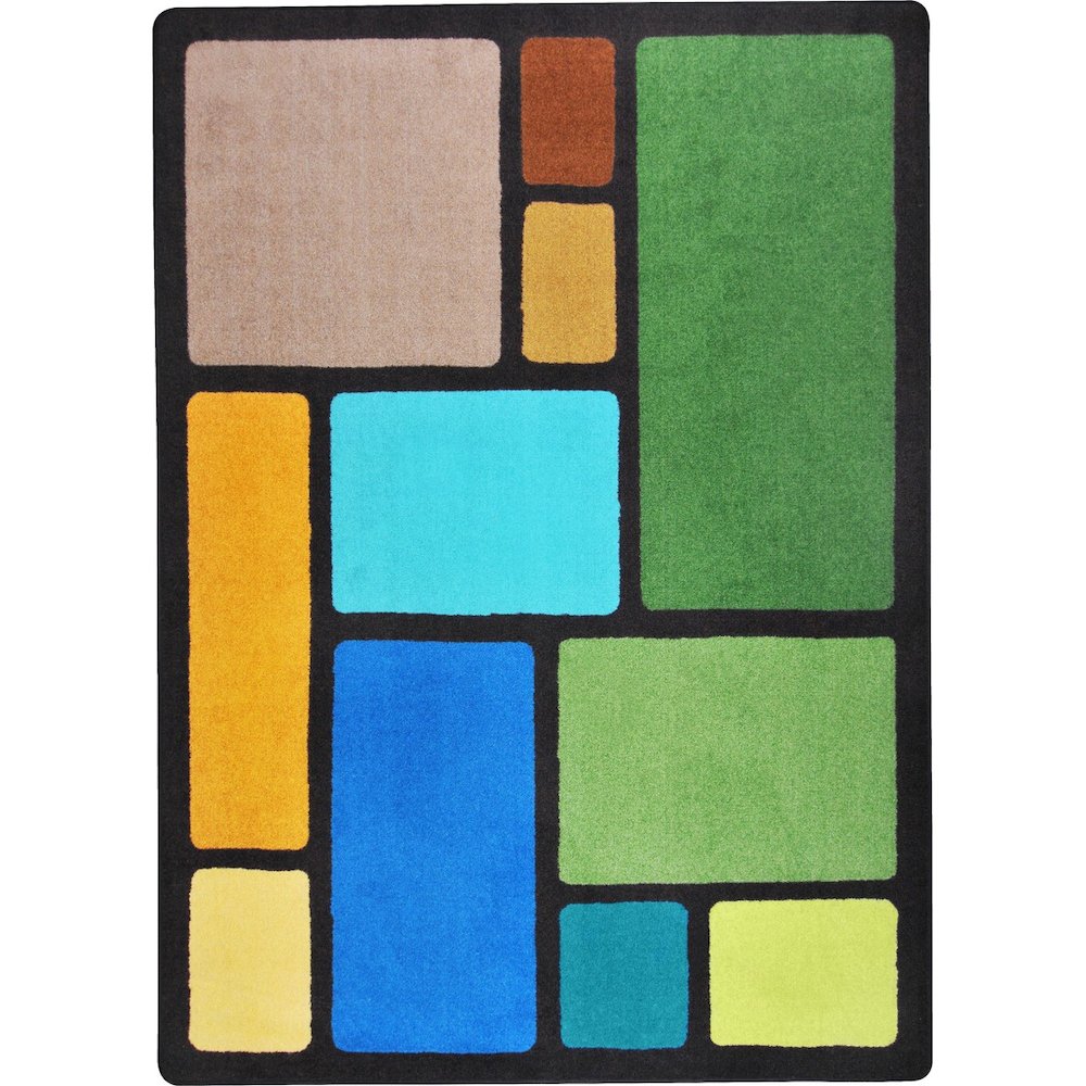 Kid Essentials Our Block 10'9" x 13'2" Area Rug in Color Earthtone