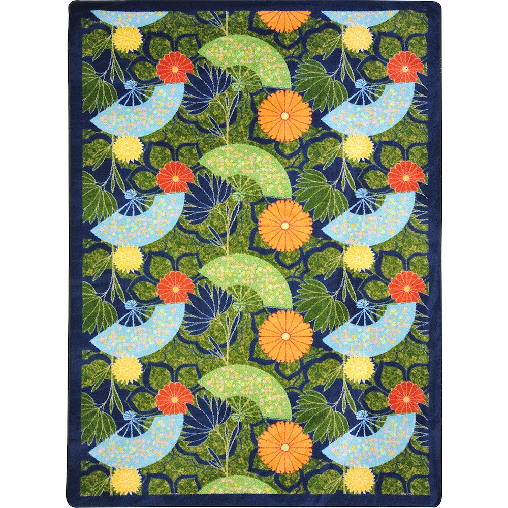 Kaleidoscope Pacific Rim 10'9" x 13'2" Area Rug in Color Green