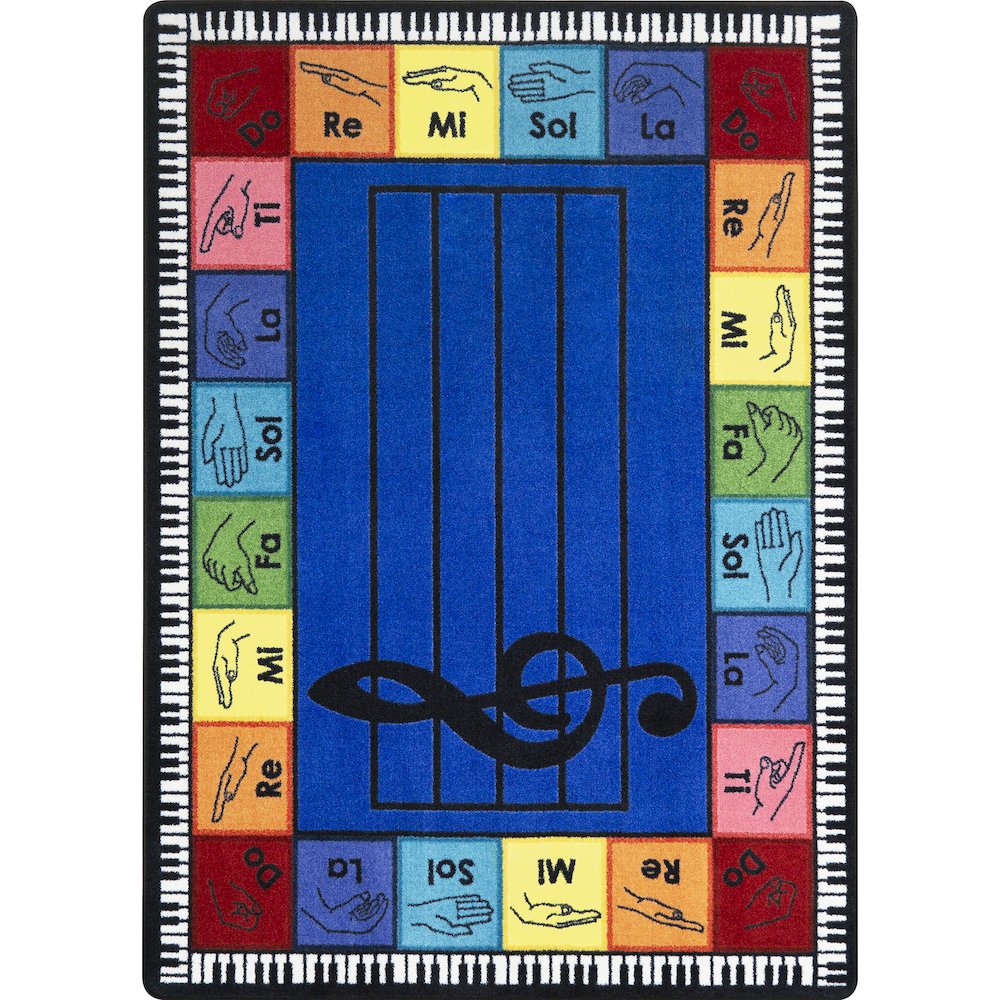 Pitch Perfect 10'9" x 13'2" Area Rug in Color Multi