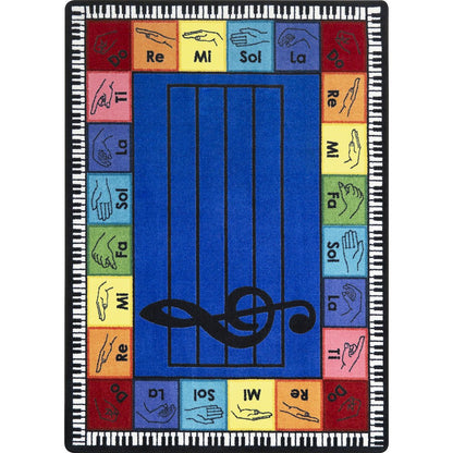Pitch Perfect 10'9" x 13'2" Area Rug in Color Multi