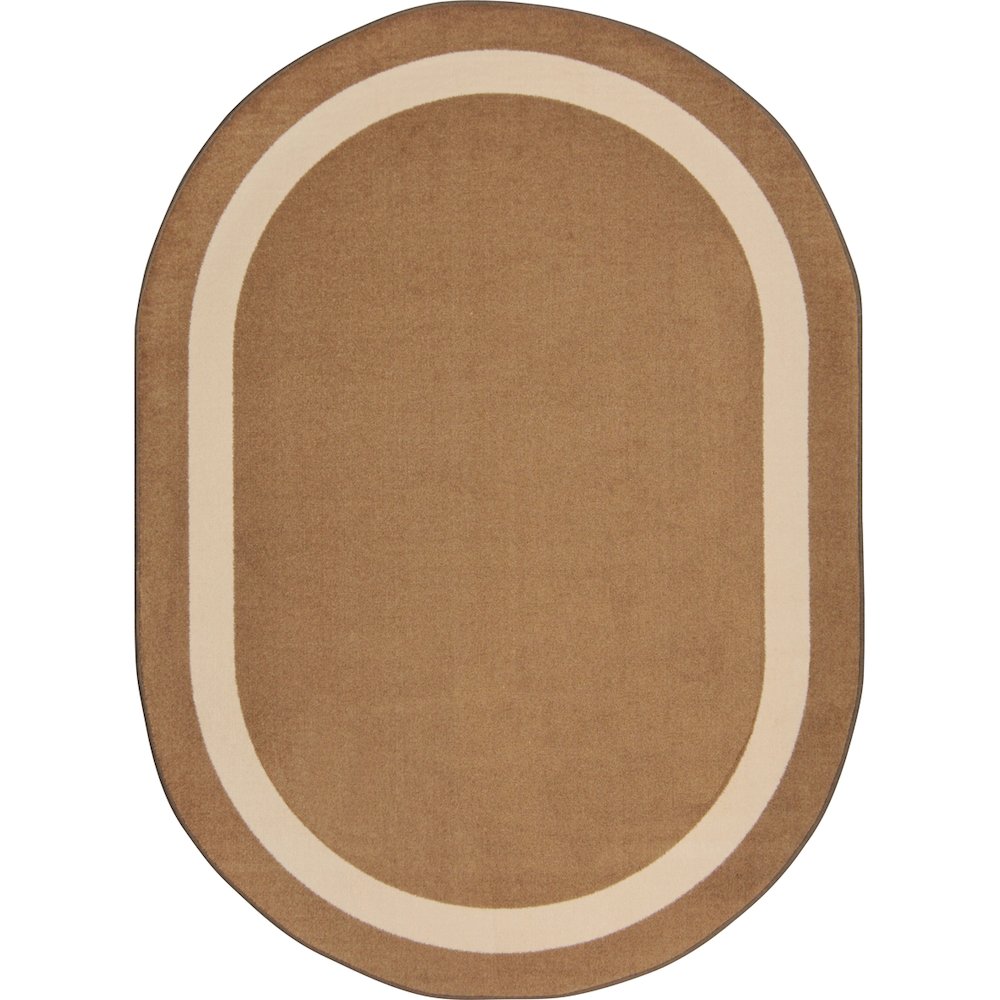 Kid Essentials Portrait 10'9" x 13'2" Oval Area Rug in Color Mocha