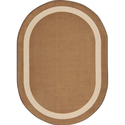 Kid Essentials Portrait 10'9" x 13'2" Oval Area Rug in Color Mocha