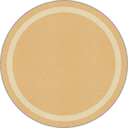 Kid Essentials Portrait 13'2" Round Area Rug in Color Sandstone