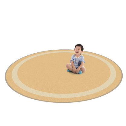 Kid Essentials Portrait 13'2" Round Area Rug in Color Sandstone