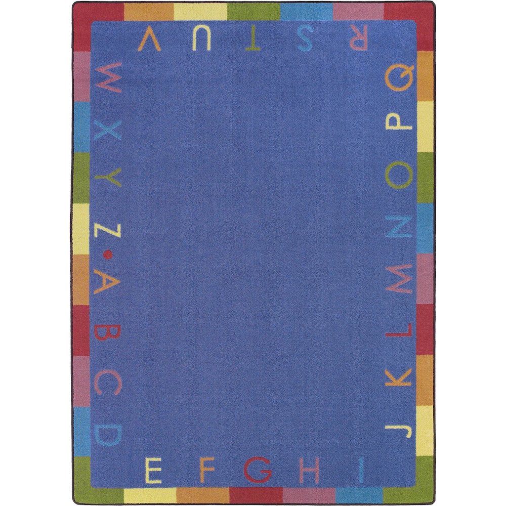 Kid Essentials Rainbow Alphabet 10'9" x 13'2" Area Rug in Color Pastel