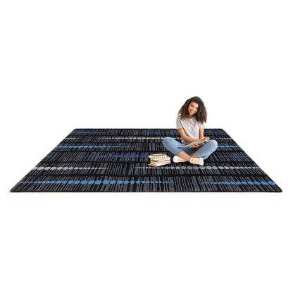 Kid Essentials Recoil 7'8" x 10'9" Area Rug in Color Sapphire