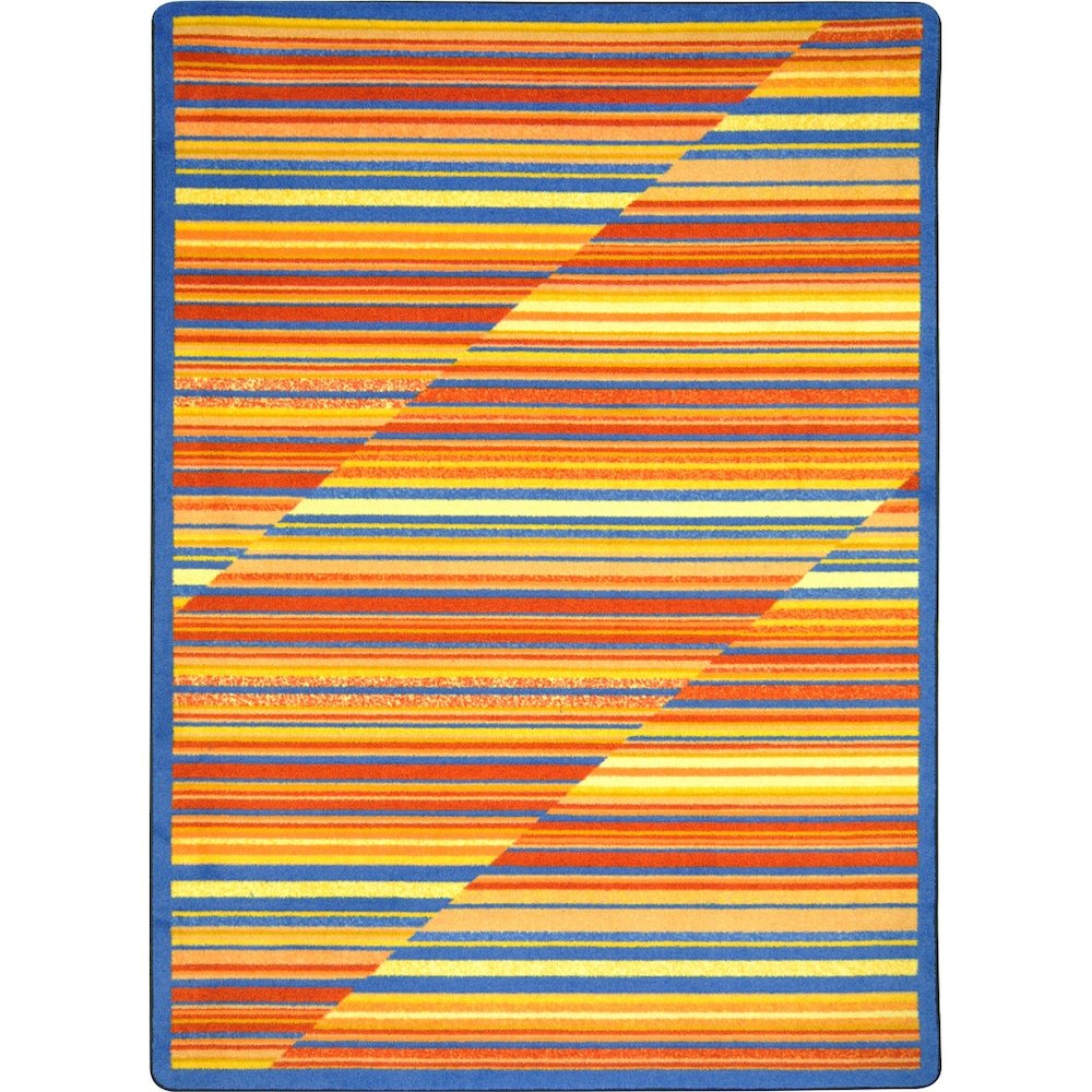 Kid Essentials Rhythm 7'8" x 10'9" Area Rug in Color Sunset