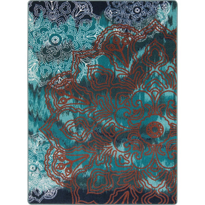 First Take Romani 7'8" x 10'9" Area Rug in Color Riviera