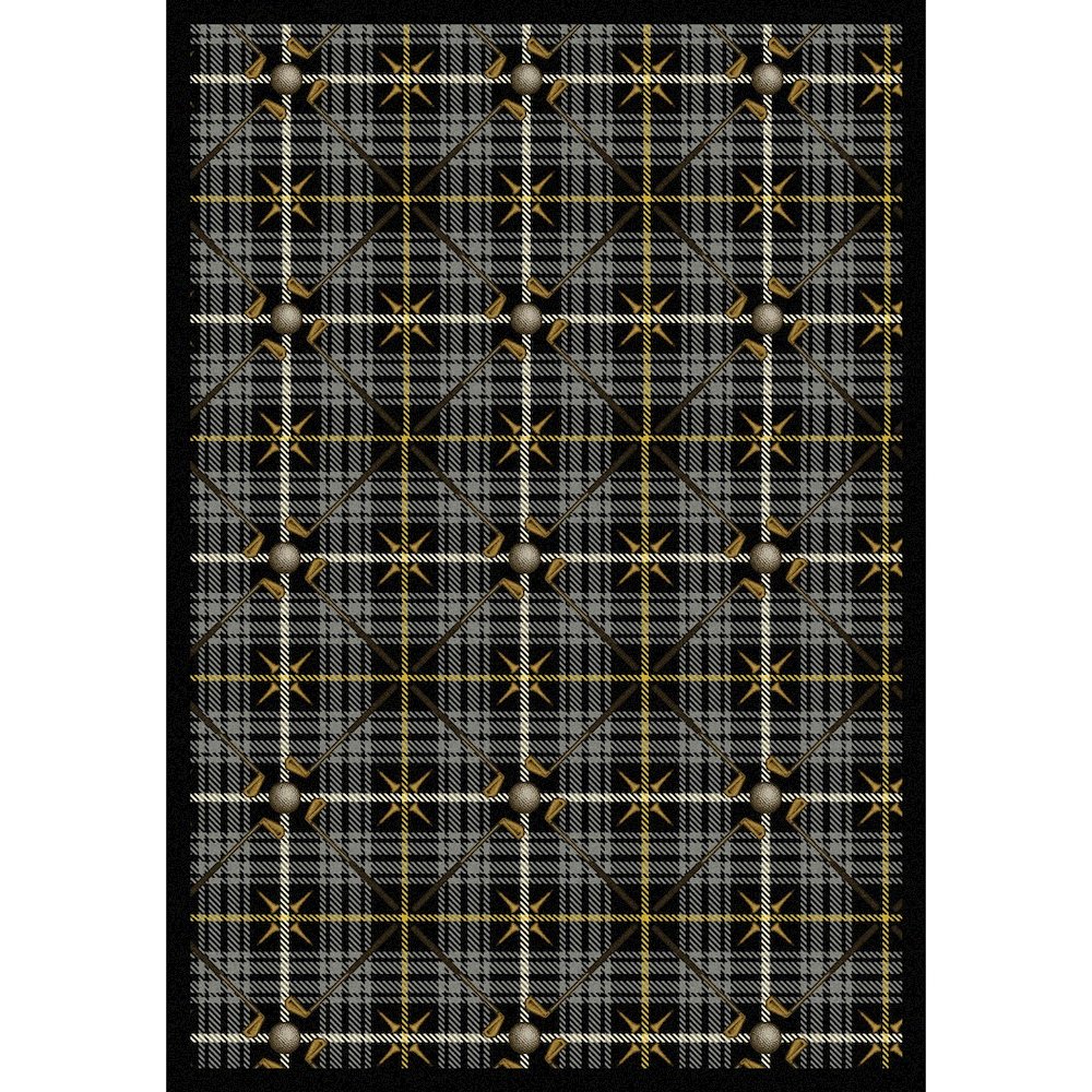 Games People Play Saint Andrews 7'8" x 10'9" Area Rug in Color Flannel Gray
