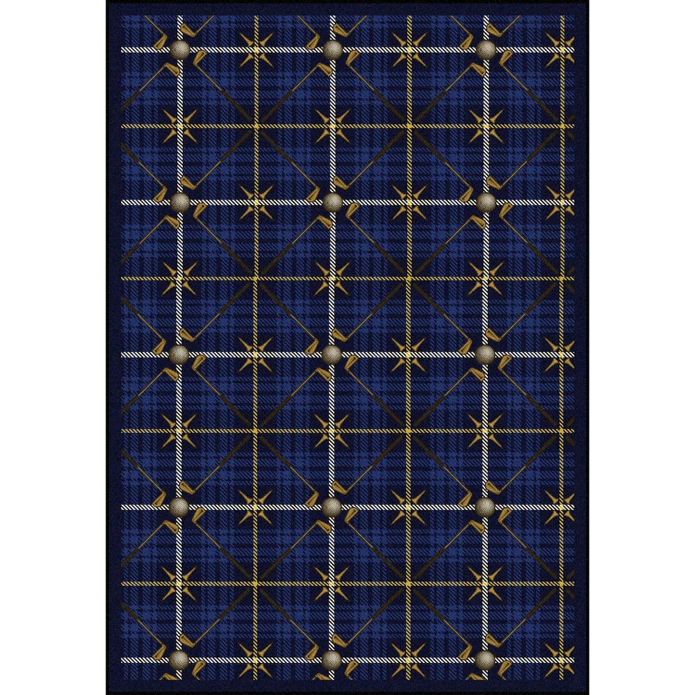 Games People Play Saint Andrews 7'8" x 10'9" Area Rug in Color Seaside Blue