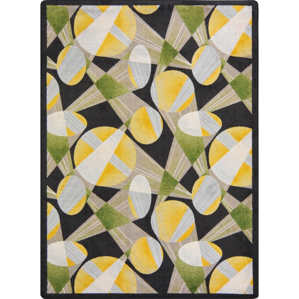 Any Day Matinee Searchlight 7'8" x 10'9" Area Rug in Color Brown