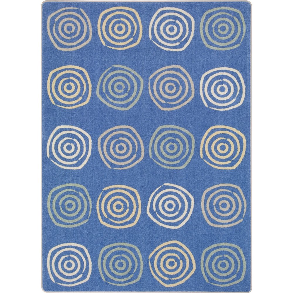 Kid Essentials Simply Swirls 10'9" x 13'2" Area Rug in Color Pastel