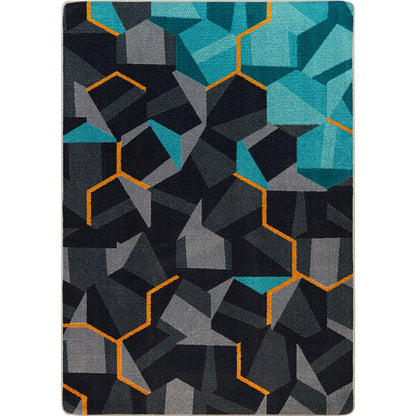 Kid Essentials Stealth 10'9" x 13'2" Area Rug in Color Teal