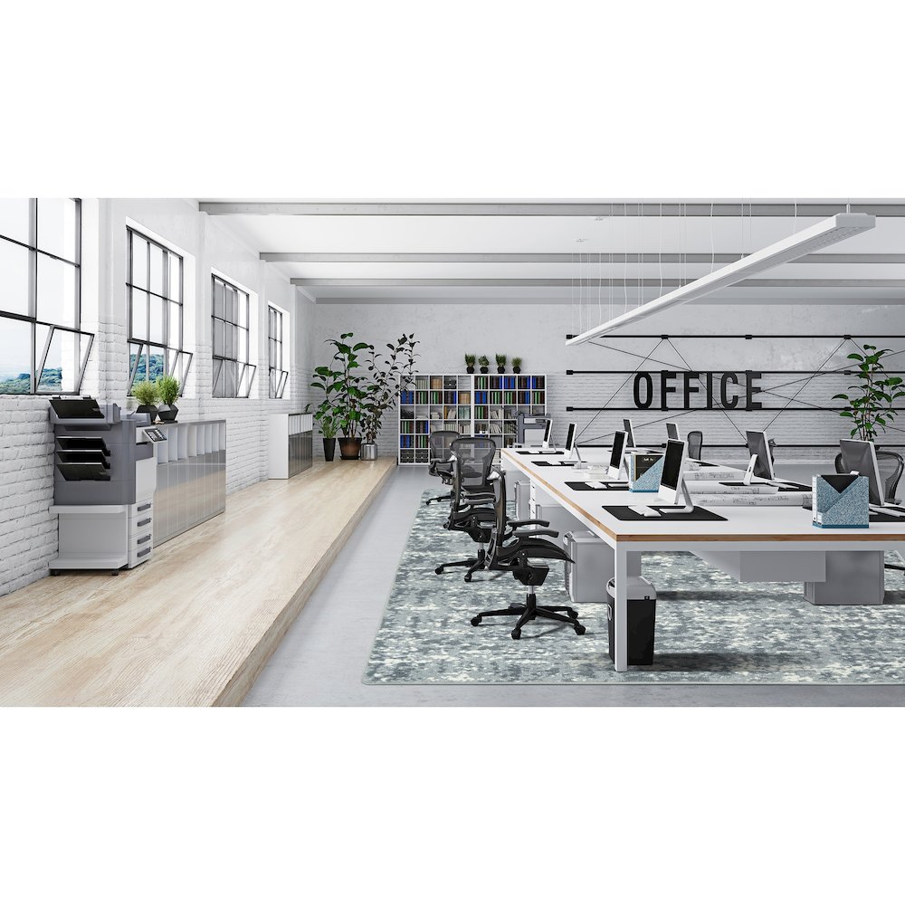 WorkSpace Stretched Thin 7'8" x 10'9" Area Rug in Color Cloudy