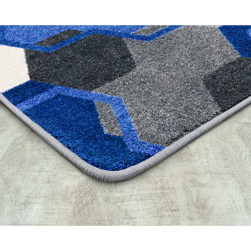 Kid Essentials Team Up 10'9" x 13'2" Area Rug in Color Blue