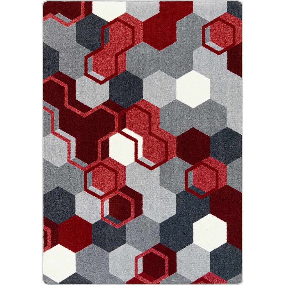 Kid Essentials Team Up 10'9" x 13'2" Area Rug in Color Red