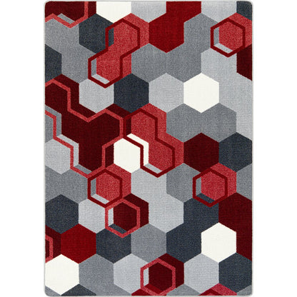 Kid Essentials Team Up 10'9" x 13'2" Area Rug in Color Red