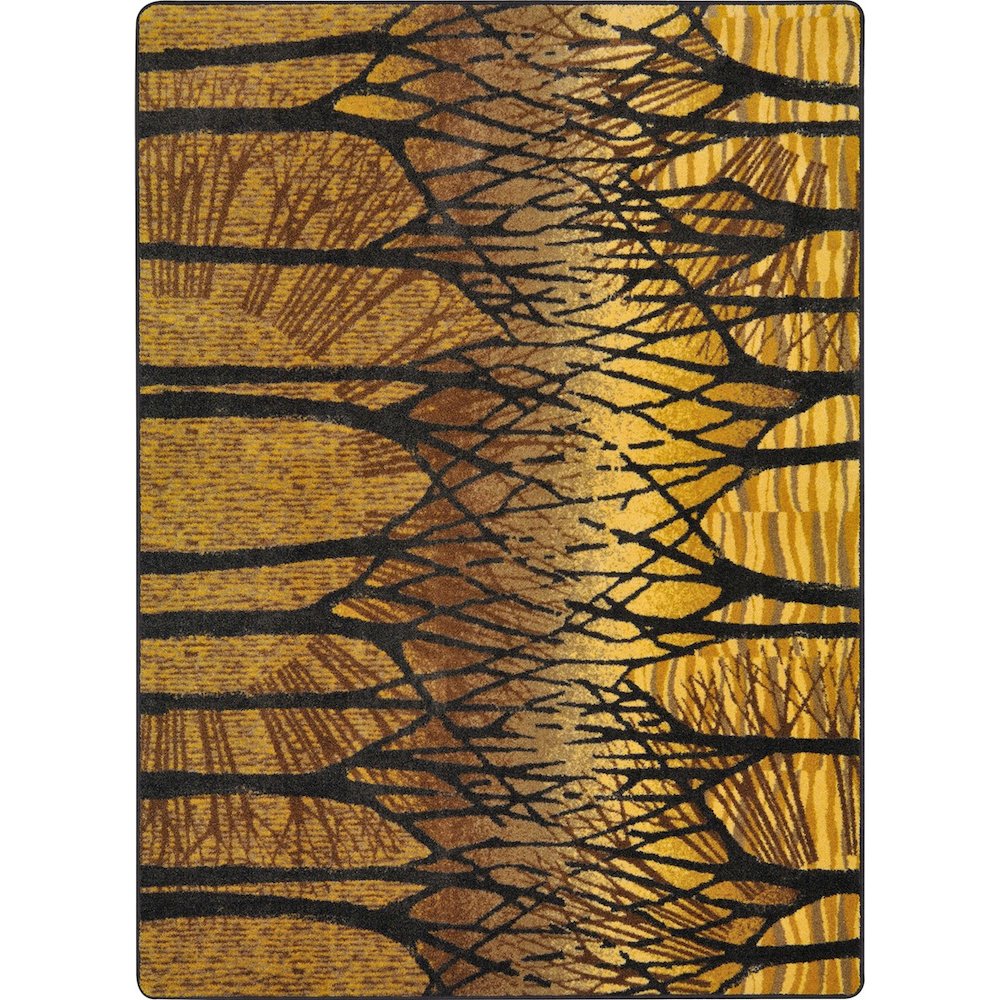 First Take Woodland Way 7'8" x 10'9" Area Rug in Color Goldenrod