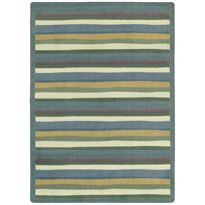 Kid Essentials Yipes Stripes 7'8" x 10'9" Area Rug in Color Soft