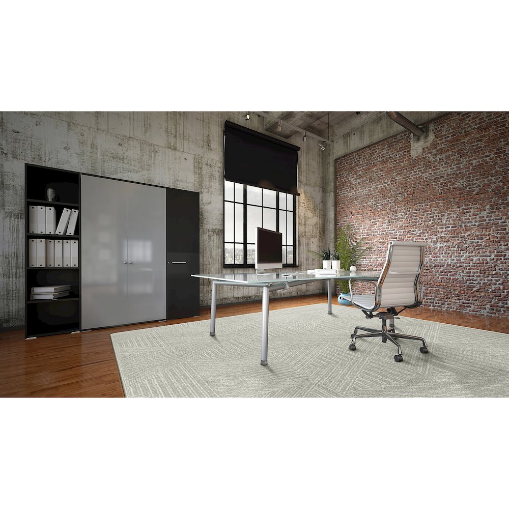 WorkSpace Above Board 10'9" x 13'2" Area Rug in Color Dove