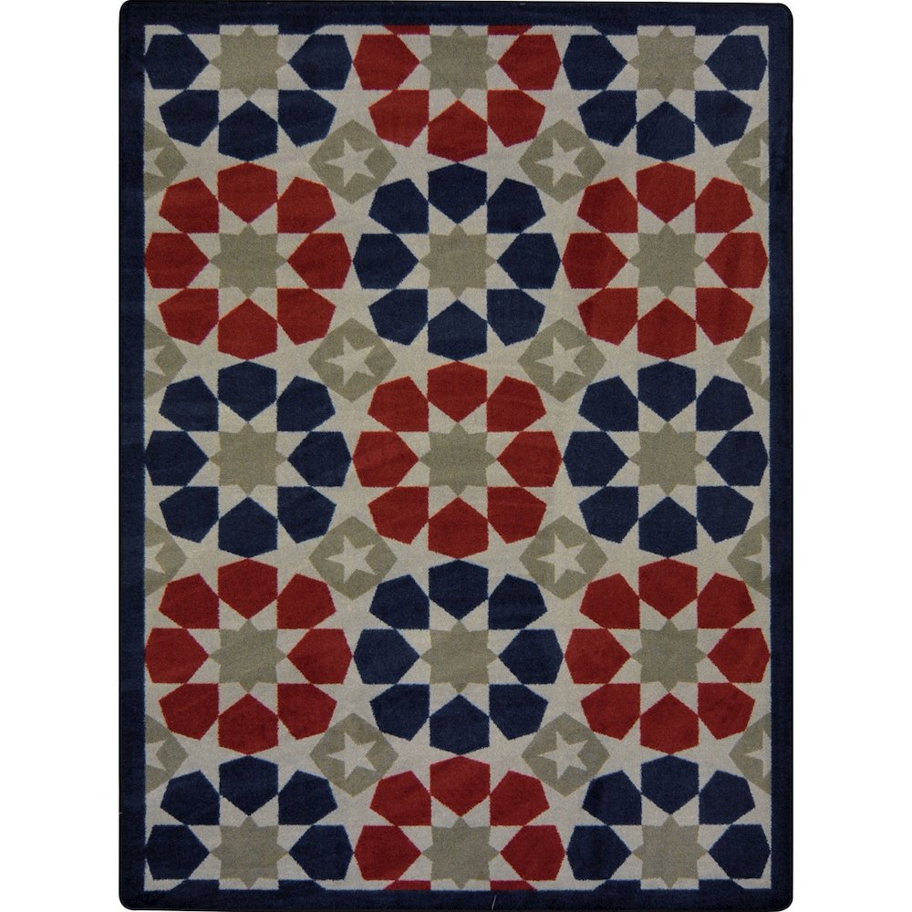 Kaleidoscope Americana 10'9" x 13'2" Area Rug in Color Multi