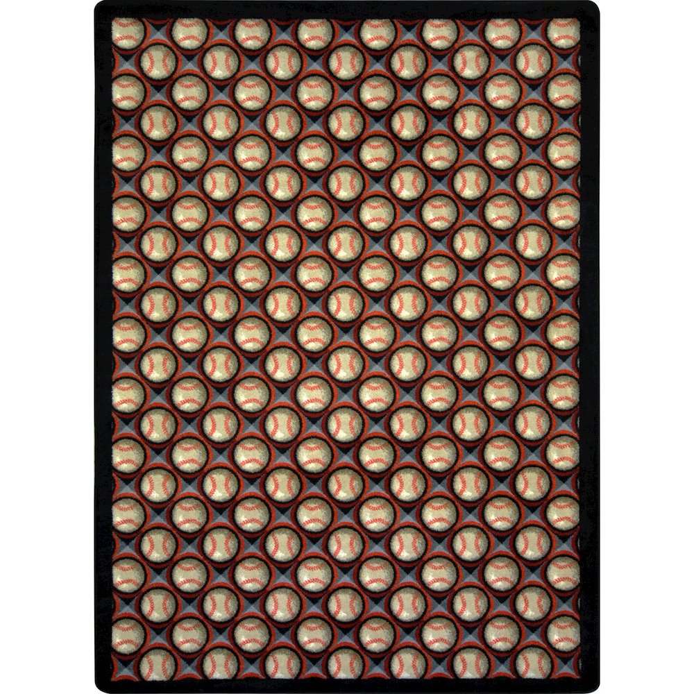Games People Play Bases Loaded 10'9" x 13'2" Area Rug in Color Night Game