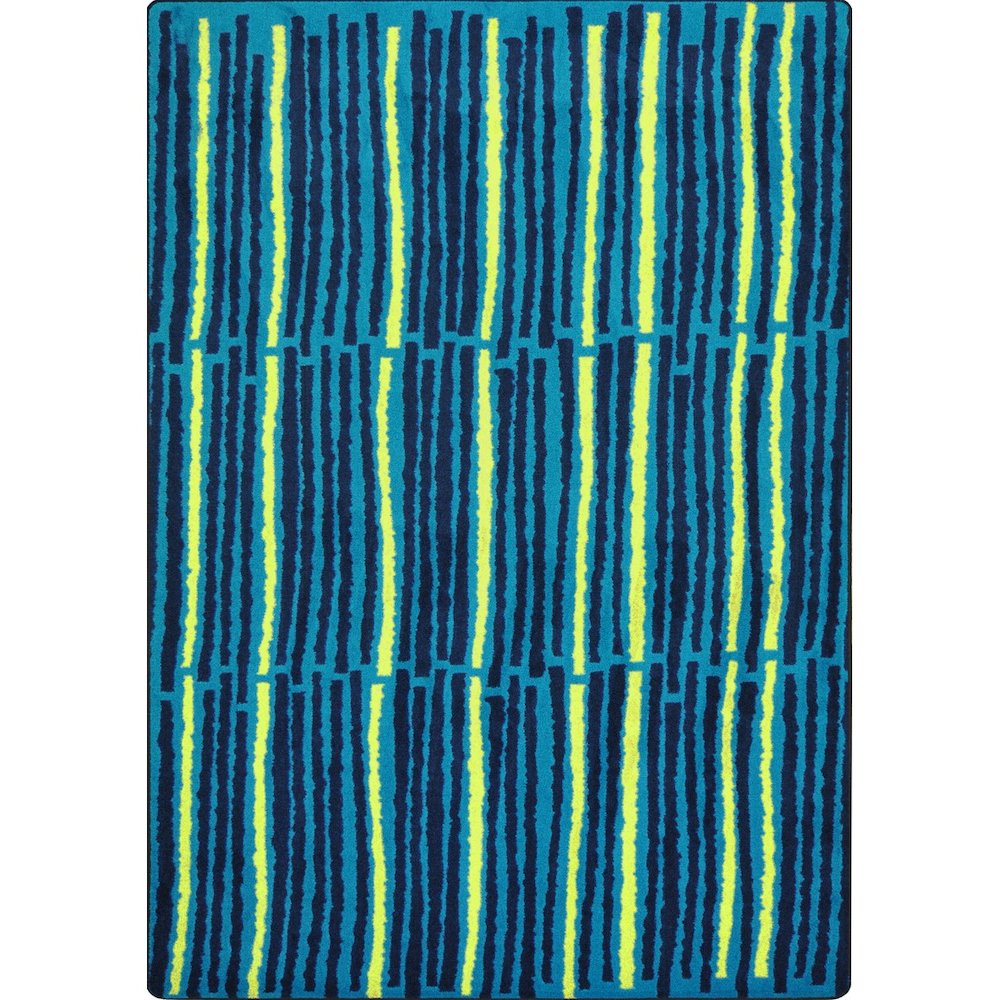 Kid Essentials Cascade 10'9" x 13'2" Area Rug in Color Teal