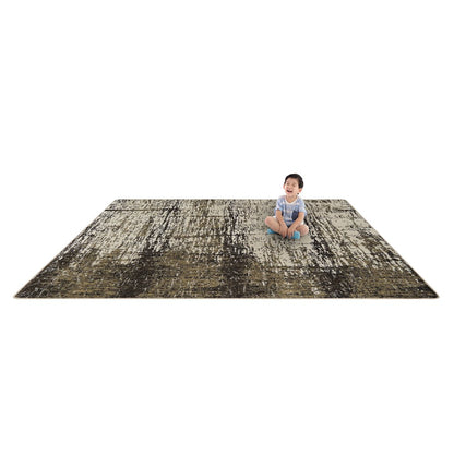 Kid Essentials Coastal Canvas 10'9" x 13'2" Area Rug in Color Sand Dune