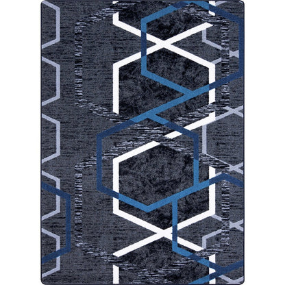 First Take Double Helix 10'9" x 13'2" Area Rug in Color Sapphire