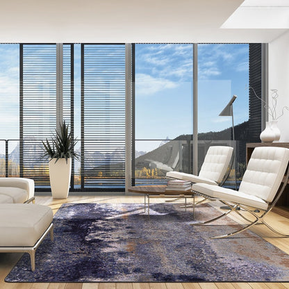 First Take Earthen 10'9" x 13'2" Area Rug in Color Amethyst