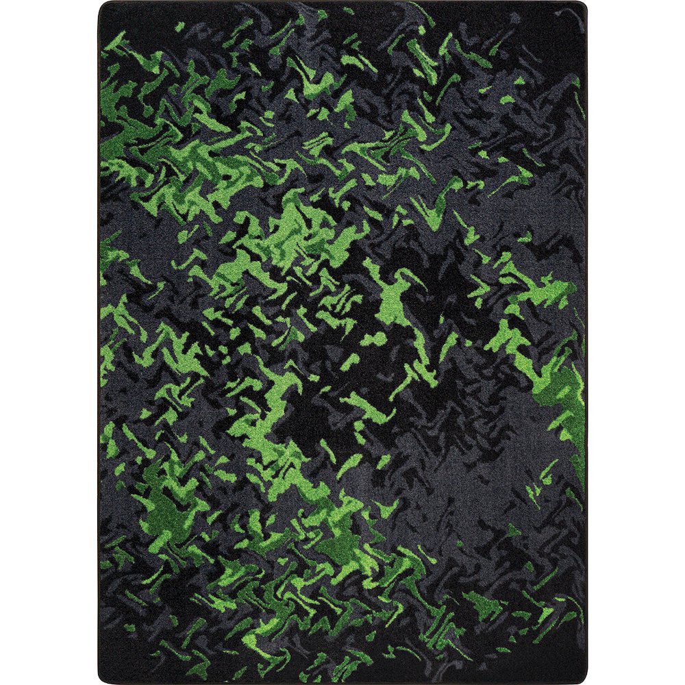 Kid Essentials Eruption 10'9" x 13'2" Area Rug in Color Emerald