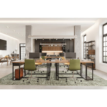 WorkSpace Etched In Stone 10'9" x 13'2" Area Rug in Color Java