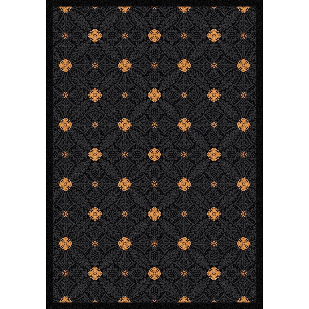 Any Day Matinee Fort Wood 10'9" x 13'2" Area Rug in Color Black