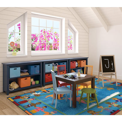 Kid Essentials Hands Around the World 10'9" x 13'2" Area Rug in Color Multi