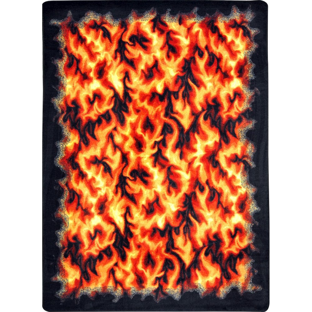 Kaleidoscope Inferno 10'9" x 13'2" Area Rug in Color Red