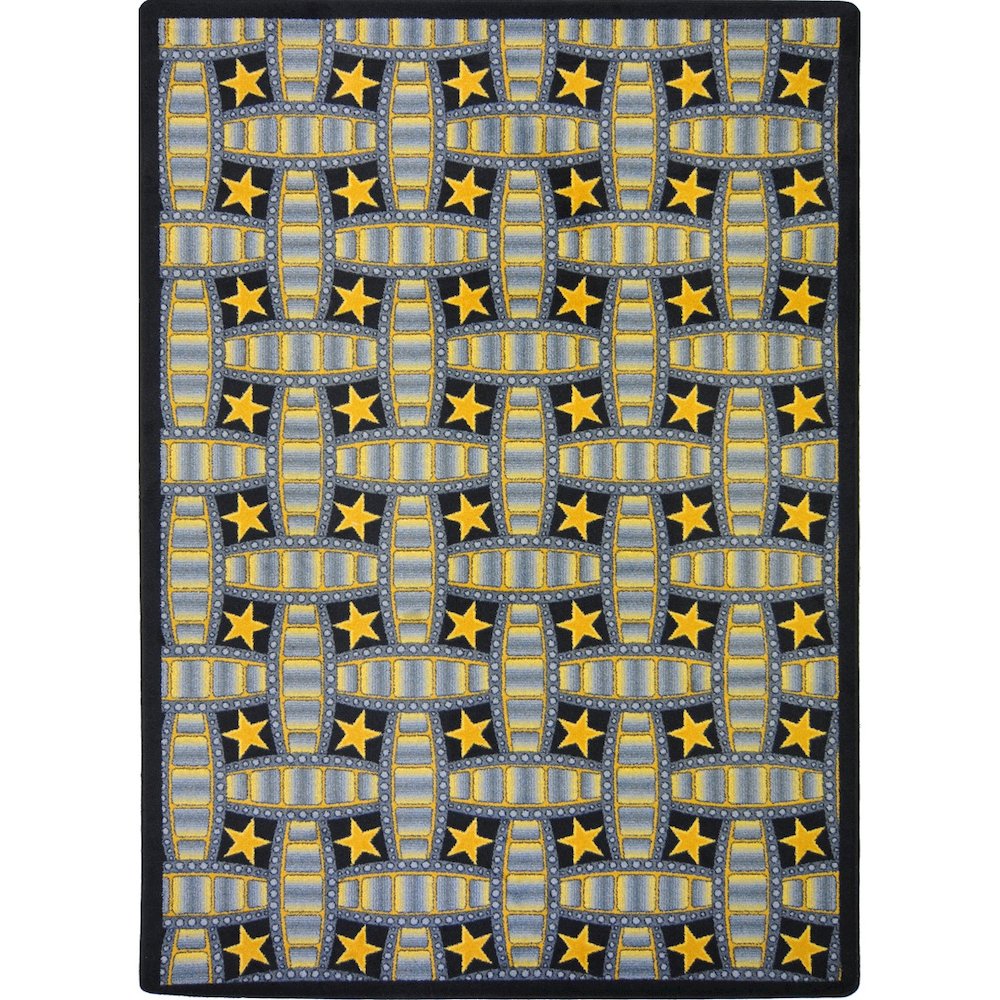 Any Day Matinee Marquee Star 10'9" x 13'2" Area Rug in Color Gray