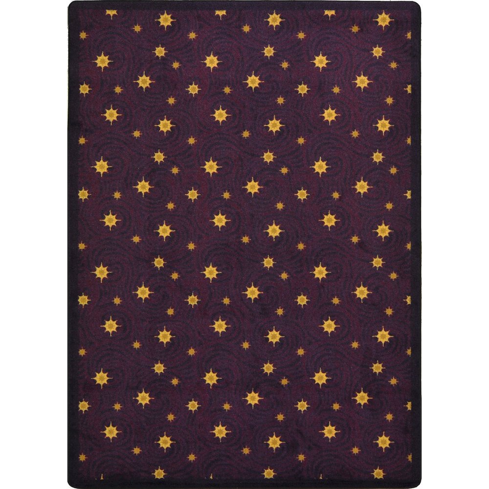 Any Day Matinee Milky Way 10'9" x 13'2" Area Rug in Color Wine