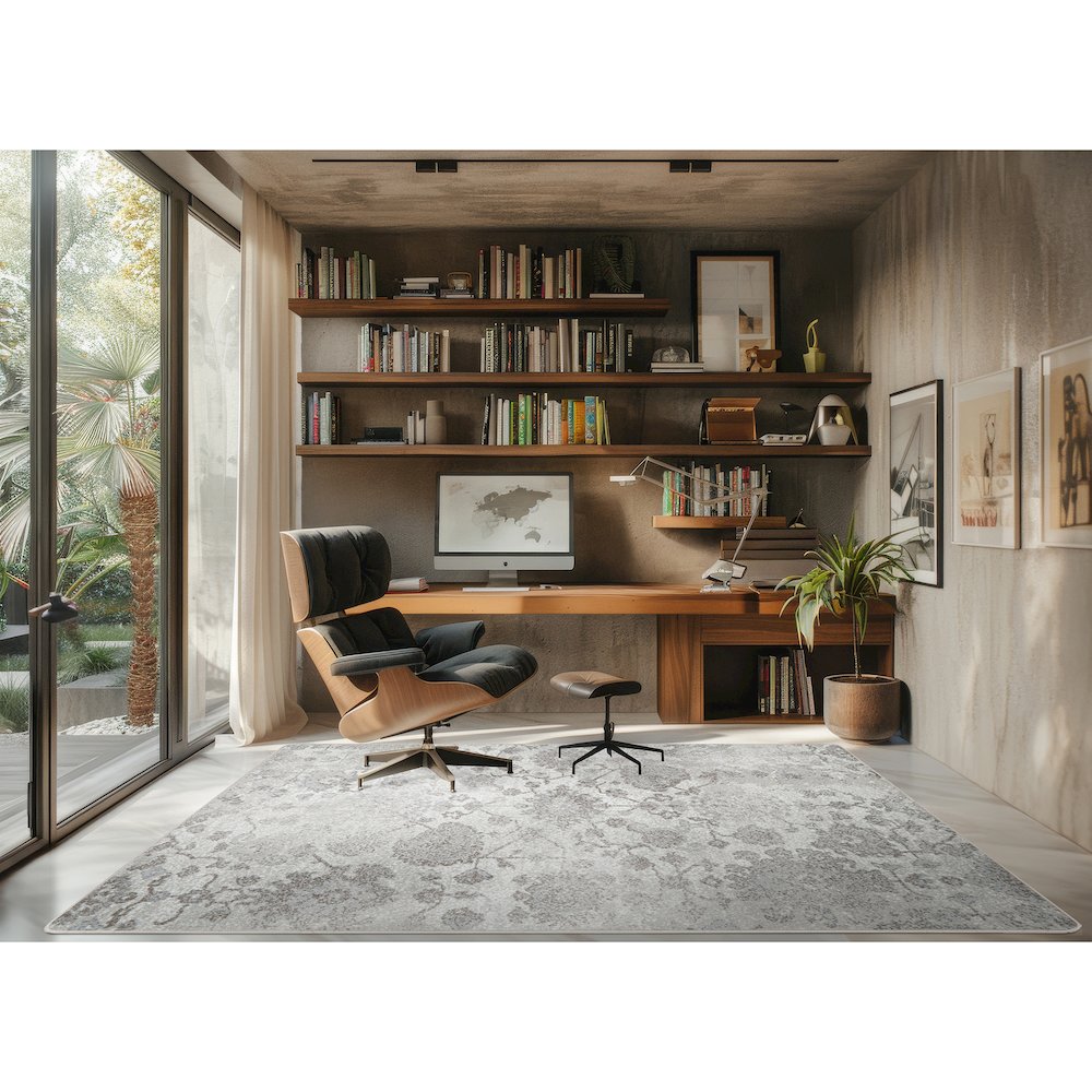 Mojave Bloom 10'9" x 13'2" Area Rug in Color Sandstone